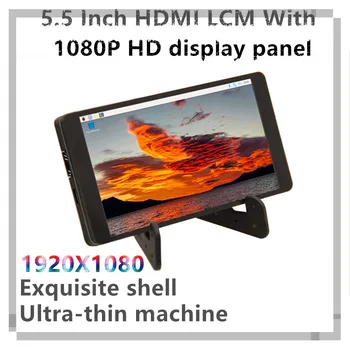 라스베리 파이 3 B +/4b Linux Android Windows 용 5.5 인치 1920*1080 IPS HD 디스플레이 패널 LCD 컴퓨터 모니터 화면 디스플레이