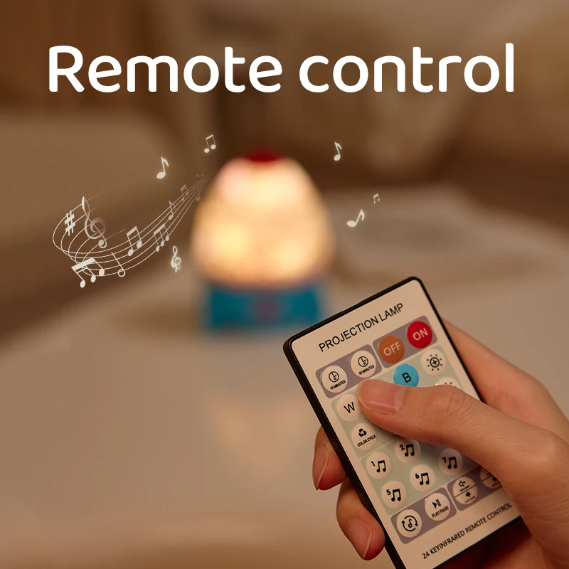 Petite lampe de projection de fusée projecteur de ciel étoilé haut-parleur Bluetooth USB chambre veilleuses étoile rotation lampe de décoration de chevet