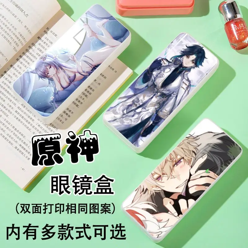 Kaedehara Kazuha Eyewear Cases Anime yuan shen Sunglasses Hard Case for Women Trendy Men Glasses Storage Eyeglass Cases