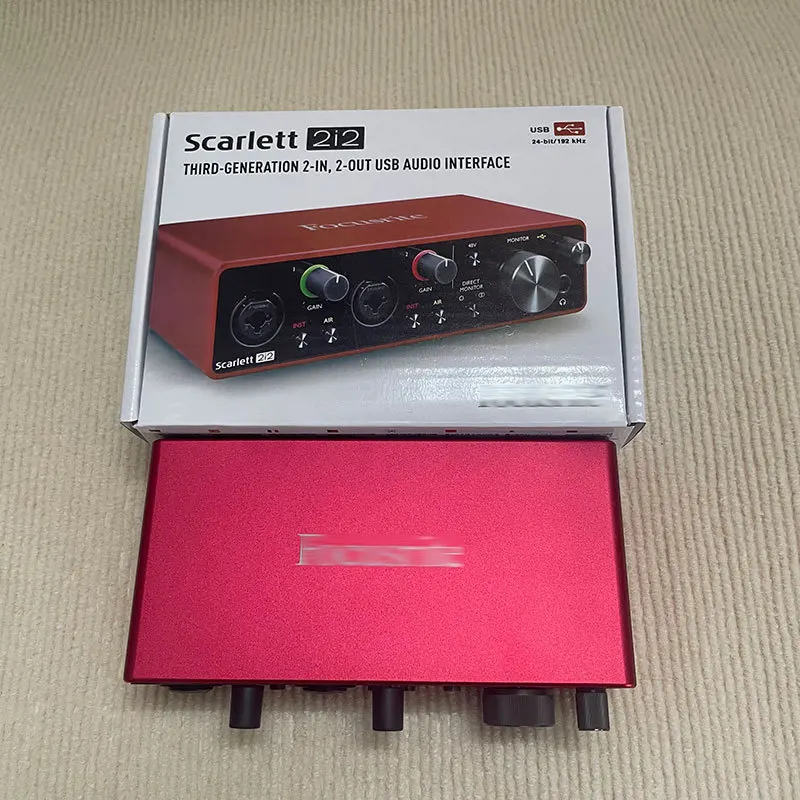 2i2 sound card cross-border computer external recording professional dubbing audiobook equipment set mixing USB audio interface