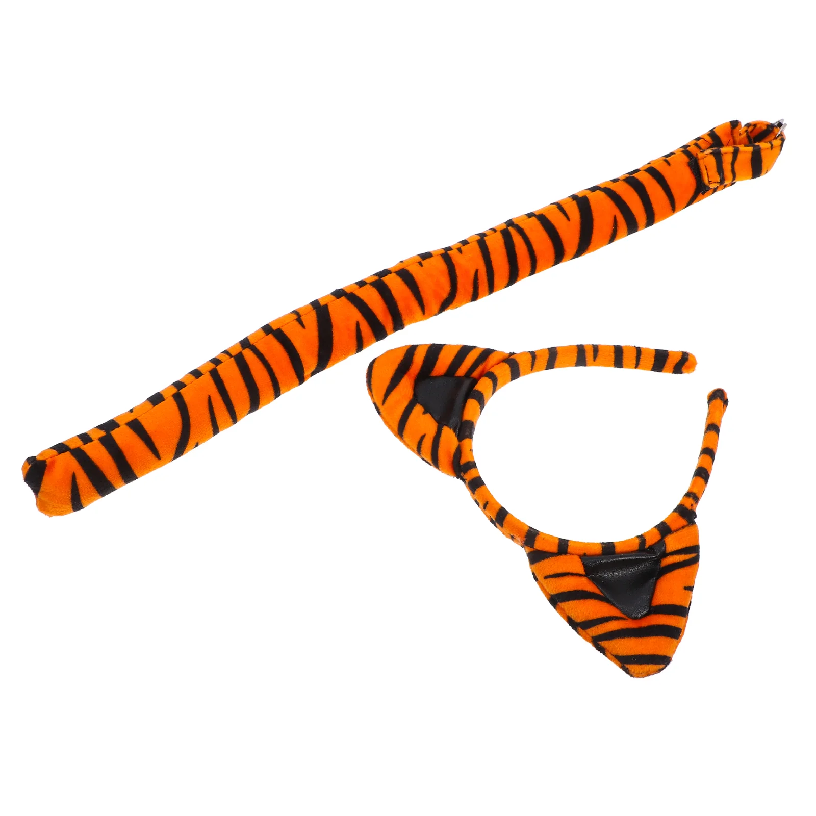 Holiday Party Performance Costumes and Accessories Tiger Ears Headband Halloween Animal Tail Dress up Bands