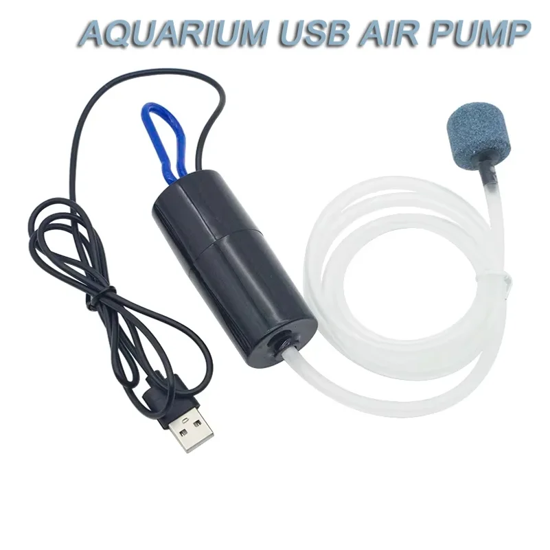 Aquarium USB Air Pump Fish Tank Silent Air Compressor Aquarium Portable Mini Oxygenator Oxygen Aerator Aquarium Accessories 5v