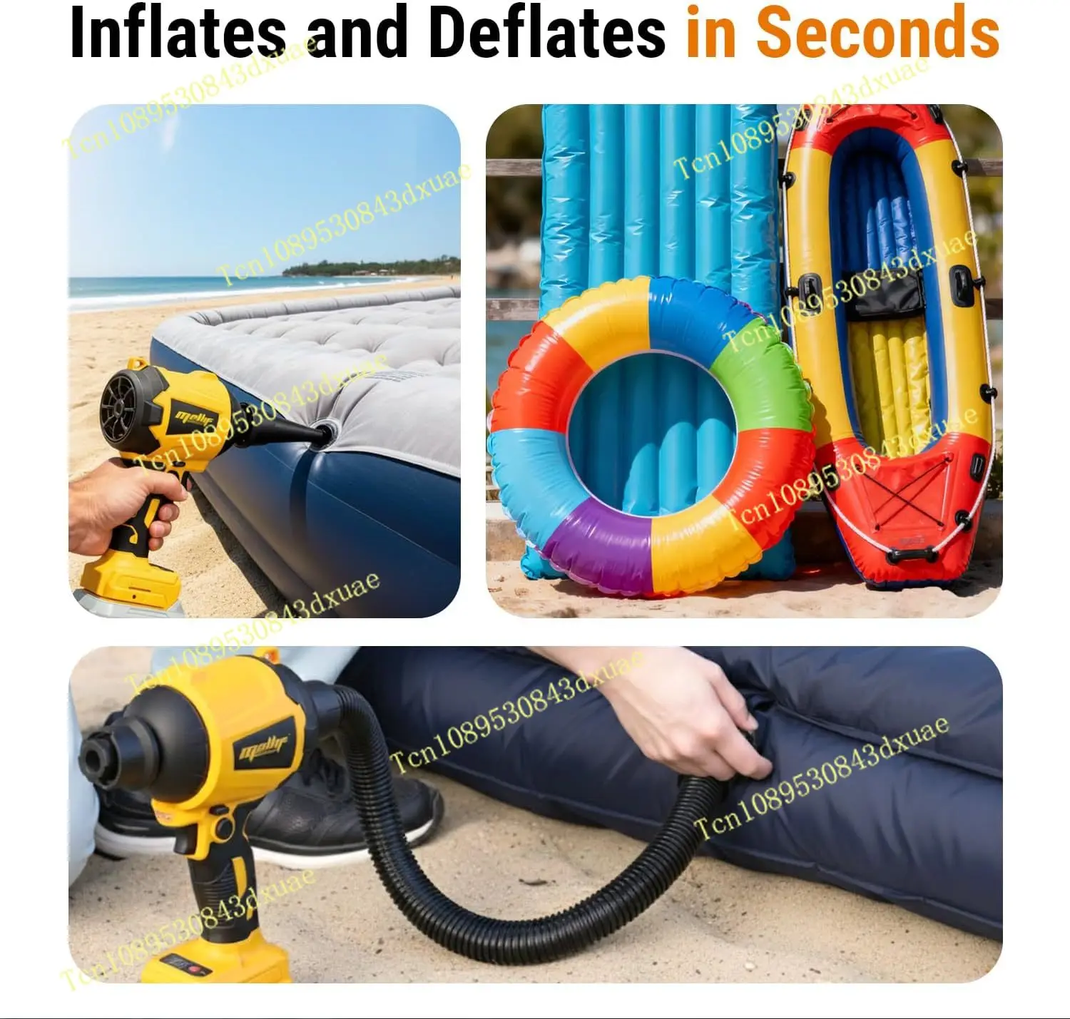 Cordless Air Pump Air Duster Compatible with Dewalt 18V 20V Battery(tool only)Brushless Compressed Air Blower for Cleaning view 6