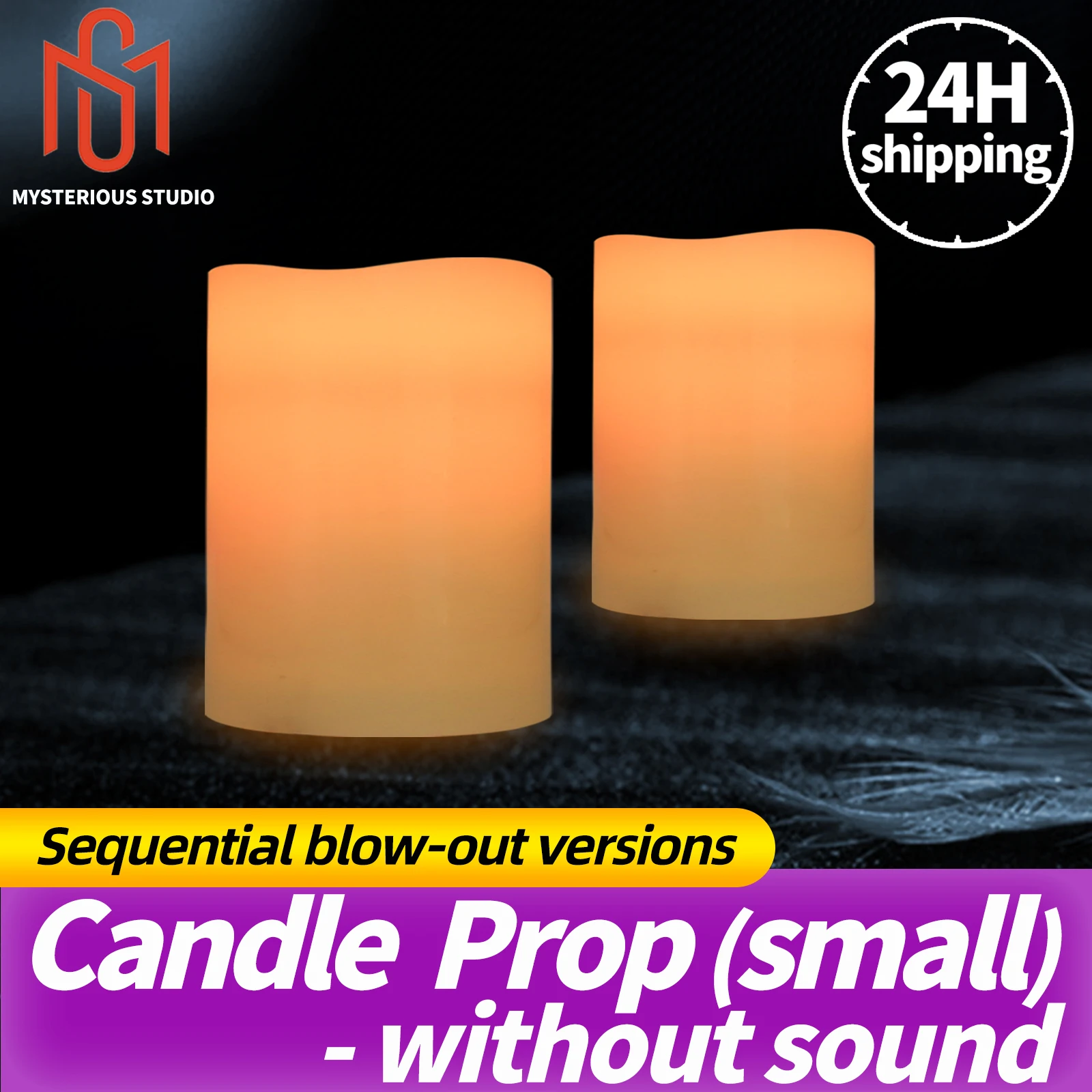 Mystery Studio Small Candles Blow Out the Version in Order, Blow Out in Order to Open the Magnetic Lock