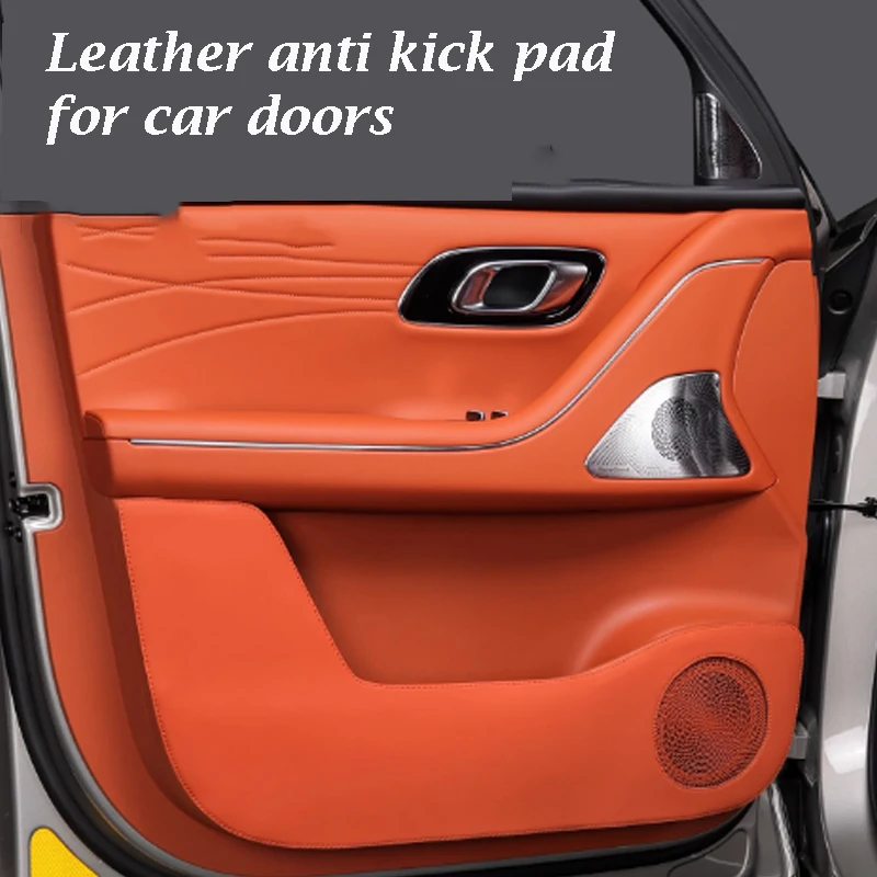 

For Geely Galaxy M9 2025 Leather Anti Kick Pad for Car Doors Interior Anti-wear Pad Protective Leather Pad Interior Accessories
