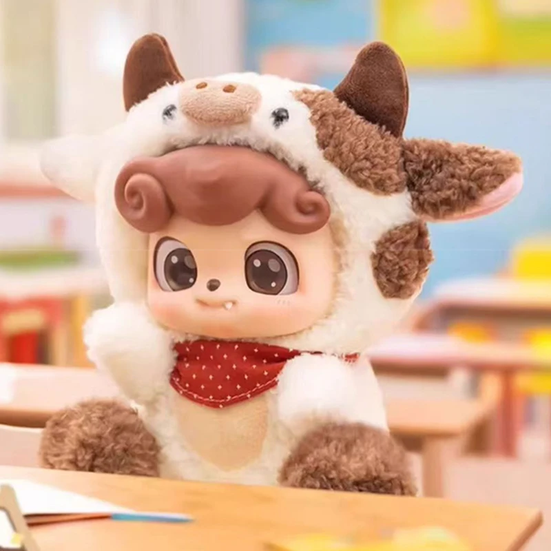 QQ.kid سلسلة الحيوان صندوق أعمى صندوق الغموض سلسلة مفاتيح على شكل شخصية من الفينيل ، مقتنيات ألعاب قطيفة لطيفة ، هدية مفاجأة عشوائية