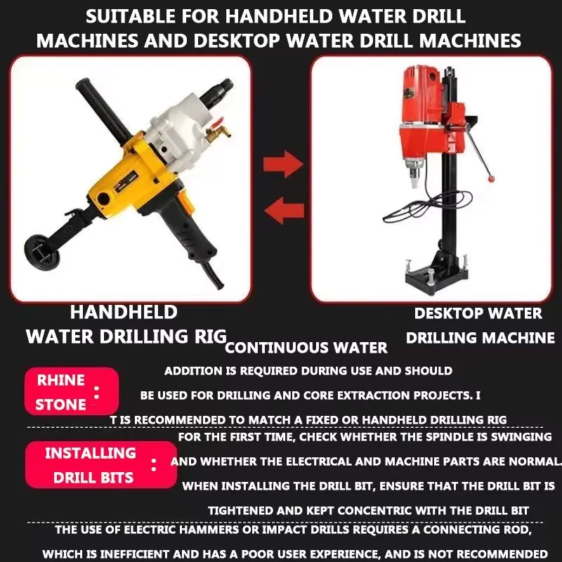 

Large Diamond Core Drill Bit diameter 200-400mm Reinforced Concrete Drill of Length 400mm for Walls Punching Drilling bit tool
