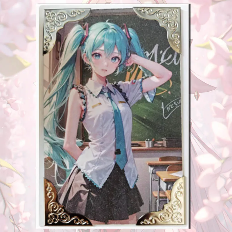 Goddess Story Rose Island ACG card Tokisaki Kurumi Hatsune Miku Silver Wolf Ningguang Yae Miko boy Toy collection Birthday gifts