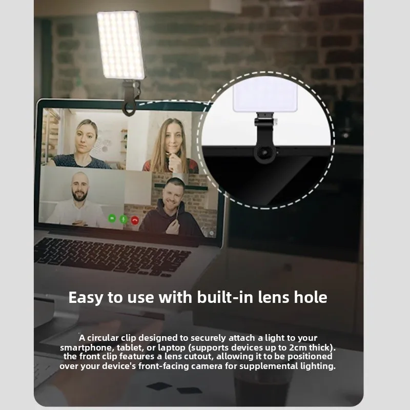 Portable Pocket Soft Fill Light 3 Tone LED Panel Lamp for Cellphone Live Broadcast Portrait Photography