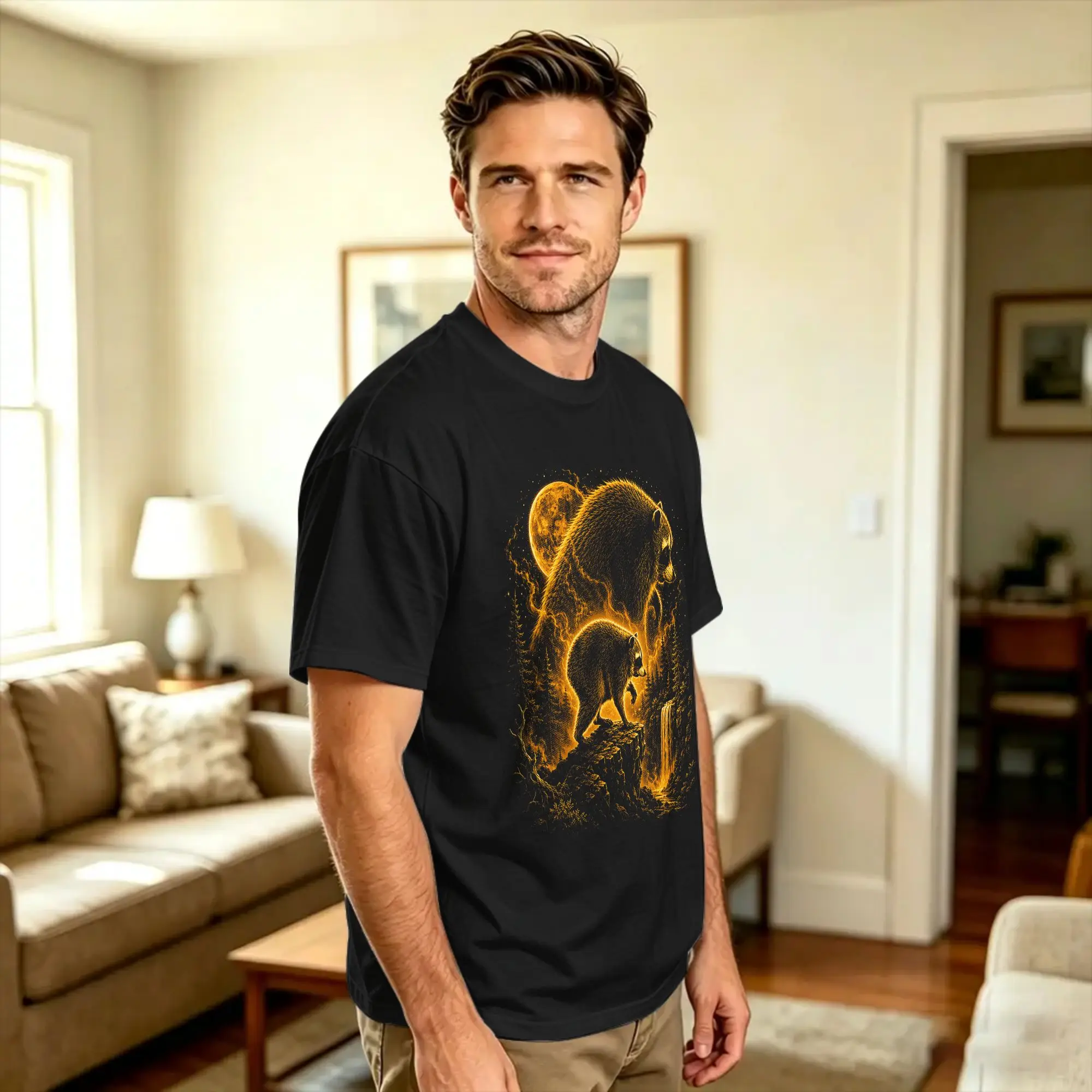 Streetwear T-Shirt Team Jimothy Raccoon Timothy Moon Cotton T-Shirts  Hippie Tshirt for Men Summer Casual Short Sleeve Top Tees