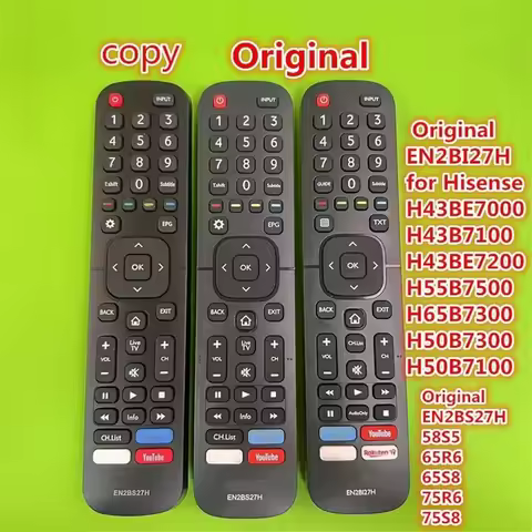 New ORIG EN2BI27H EN2BS27H HFor Hisense LCD TV Remote Control H43B7100 H43BE7000 H55B7500 H65B7300 H50B7300 7100