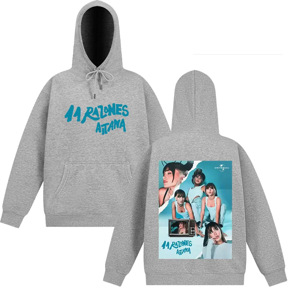 นักร้องAitana Ocana Tour 2025 กราฟิกHoodieผู้ชายเสื้อผ้าแฟชั่นผู้หญิงHoodiesแขนยาวVINTAGE Casual Hooded Sweatshirts