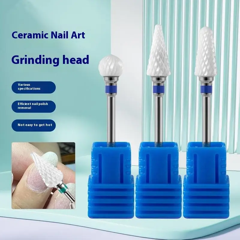 Ceramic Stainless Steel Nail Drill Bit Milling Cutter For Manicure Pedicure Nail Files Buffer Nail Art Equipment Accessory