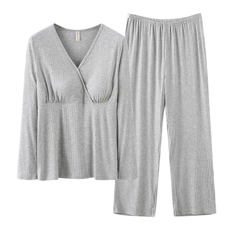 Zwangerschap Borstvoeding Kleding Lente Zomer Moederschap Pyjama vrouwen Postpartum Suits Homewear Zwangere Vrouwen Verpleging Pyjama