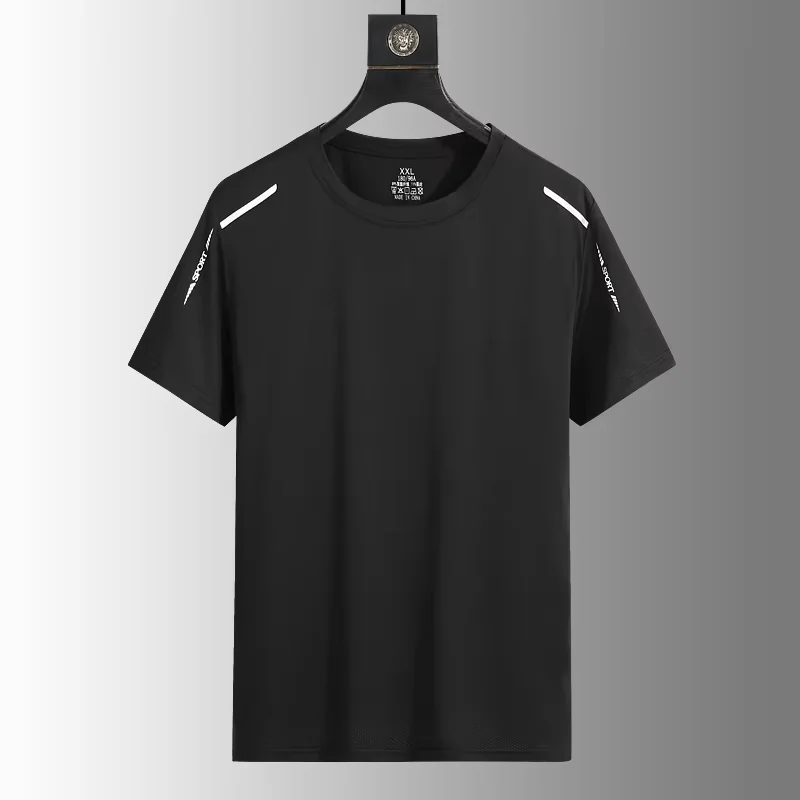 Camisetas de secado rápido para correr para hombre, camisetas transpirables para senderismo y pesca, camiseta corta elástica suave para deportes al aire libre, camiseta de verano