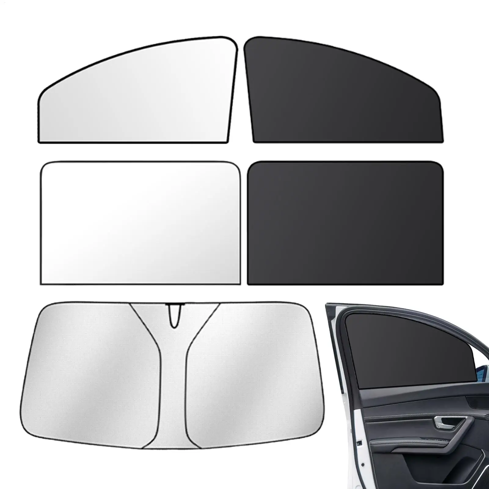 

Car Window Covers Sun Protection Magnetic Sunshade Auto Window Sun Shade For Vehicles Trailer RV Automotive Sedan Pickup Tractor