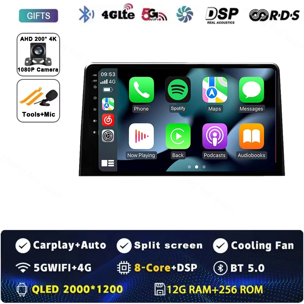 Android 16 Carplay autoradio multimediasysteem videospeler voor Citroen Berlingo 2019 Peugeot Partner Rifter 2020 voor Opel Combo