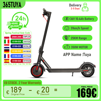 365TUYA Electric Scooter 10.4Ah High Capacity Battery 350W Motor Maximum Speed Up to 31Km/h Range 25KM City Commuting Escooter