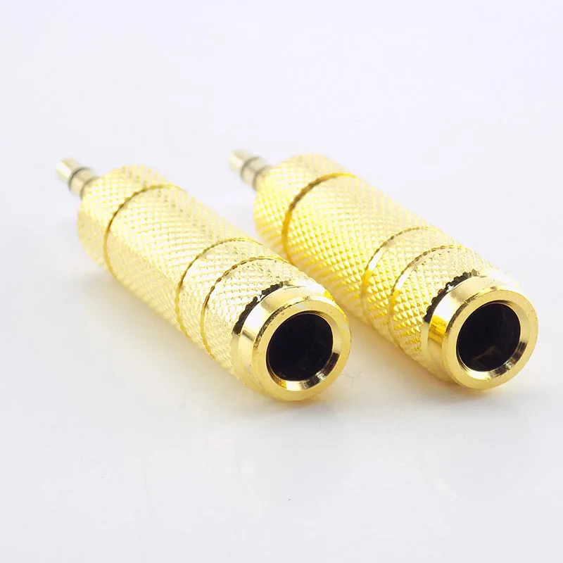 3.5mm Male to 6.5mm Female Jack Stereo Headphone Audio Adapter Home Connectors Adapter Microphone Audio Adapter