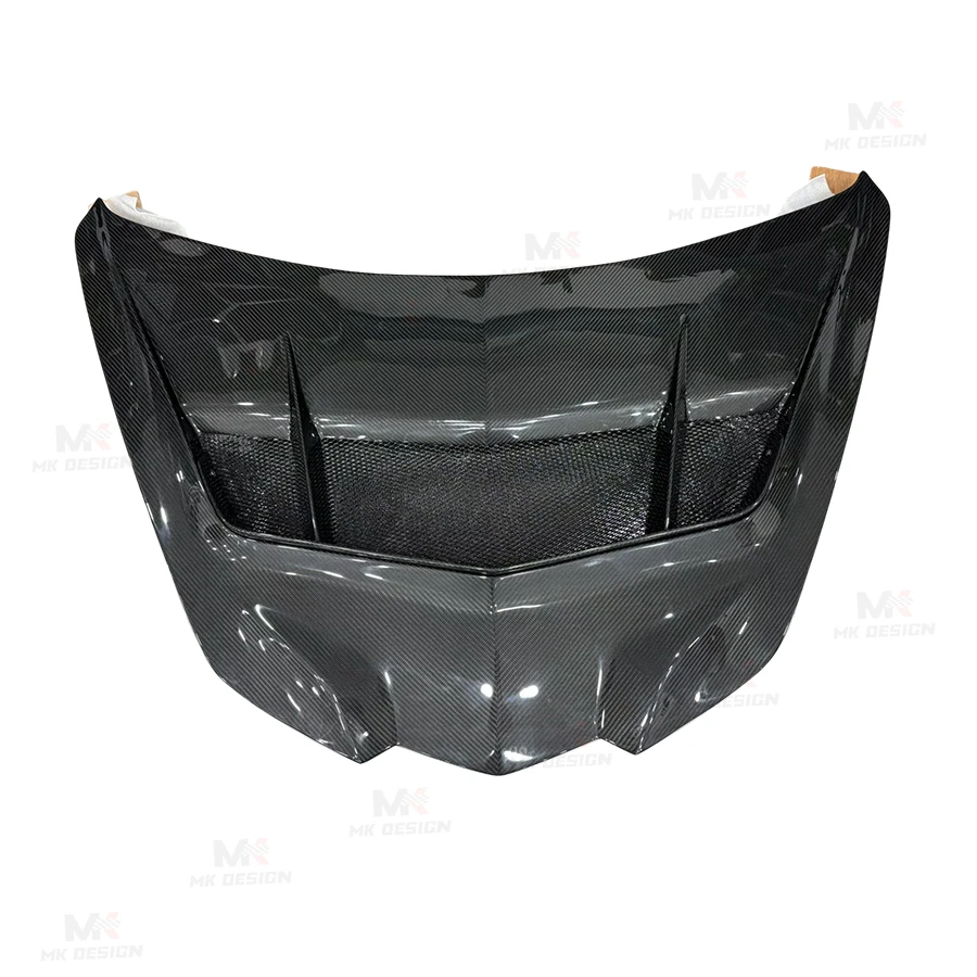 Carbon Fiber ZR1 Style Front Engine Hood Bonnet Replacement for Chevrolet Corvette C8 Z06 Stingray 2020-2025 Front Hood Cover