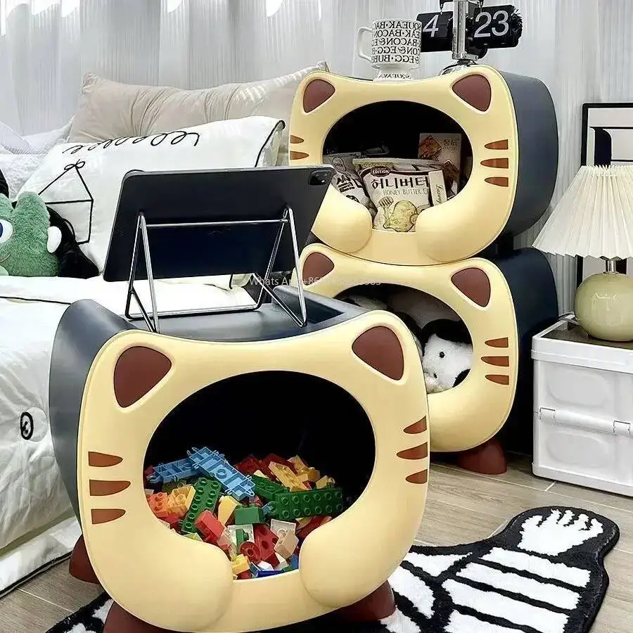 

Прикроватная тумбочка для детей, для мальчиков и девочек, креативная, милая, с мультяшным дизайном, для спальни, прикроватная, шкафчик для хранения игрушек, тумба для хранения.