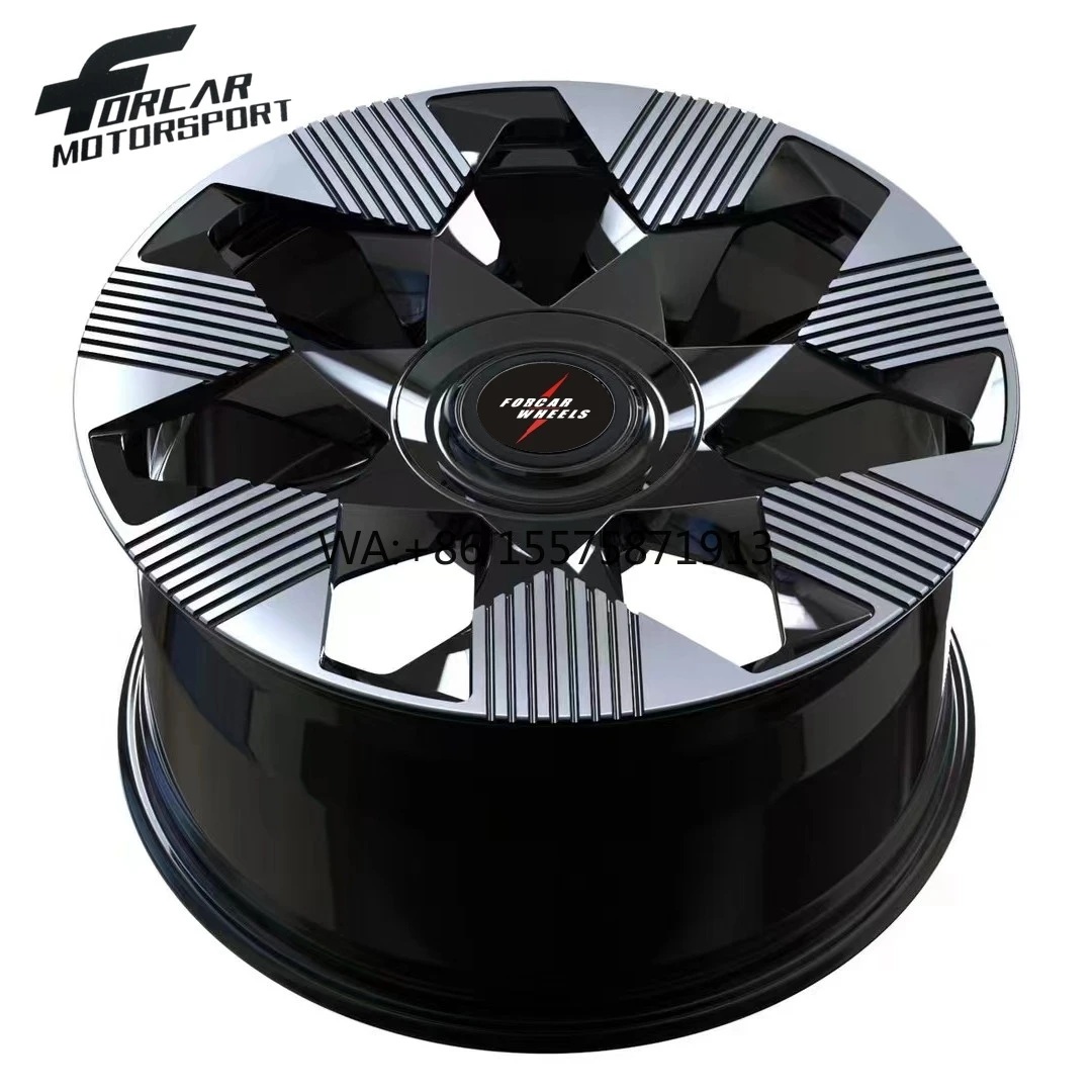 

Forcar Made in China Machined Face Custom T6061 Factory Price 20 22 23 Inch 5*112 5*114.3 New Forged Wheels for RR