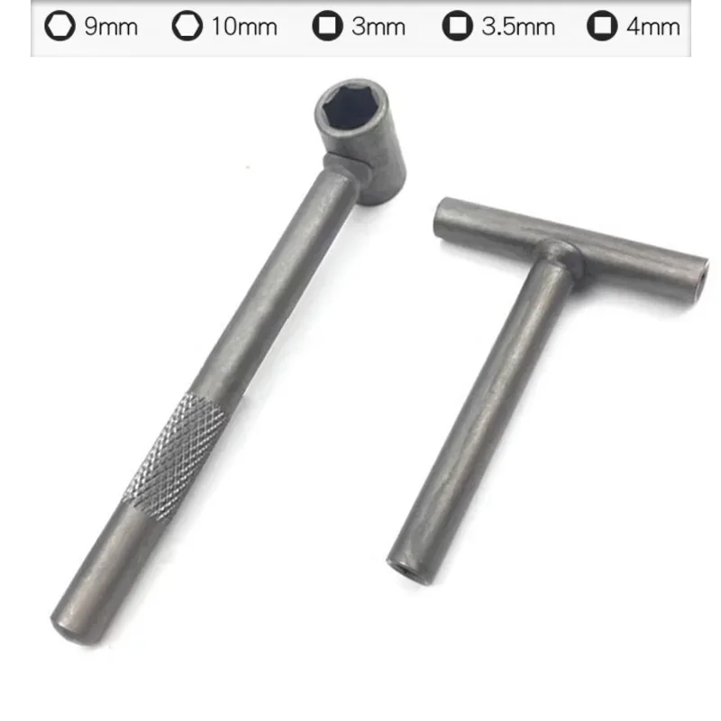 Valve Tappet Adjustment Tool Steel For Gy6 50 150cc Motorcycle Adjusting Spanner Square Hexagon Wrench Tool Removal Silver