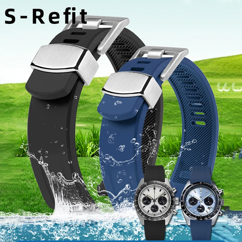 20mm 22mm Fluorine rubber Watchband For Seiko PROSPEX PADI Turtle Abalone SRPE99K1 SRPA21J1 SRP777 SRP773 SRPC25 watch strap