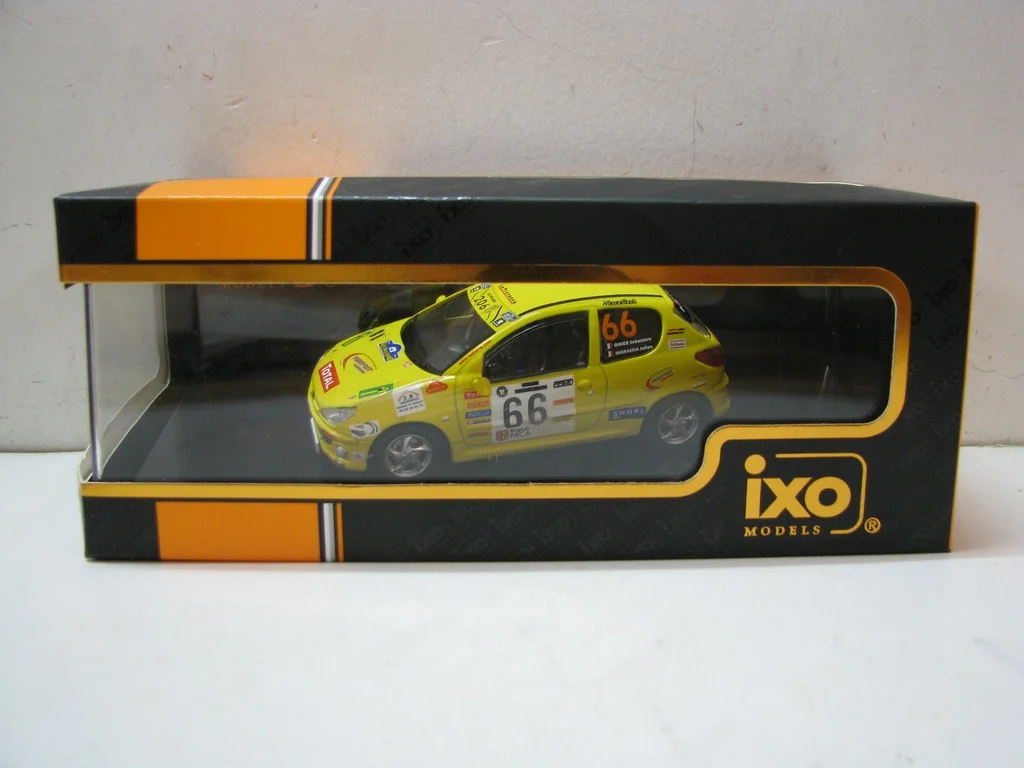 

Diecast 1:43 Scale IXO PEUGEOT 206 XS #66 2006 Alloy Car Model Collectible Toy Gift Souvenir Display Ornament