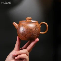 230ml Authentic Yixing Purple Clay Tea Pot Custom Zisha Tea Infuser Chinese Beauty Filter Tea Set Household Handmade Teapot