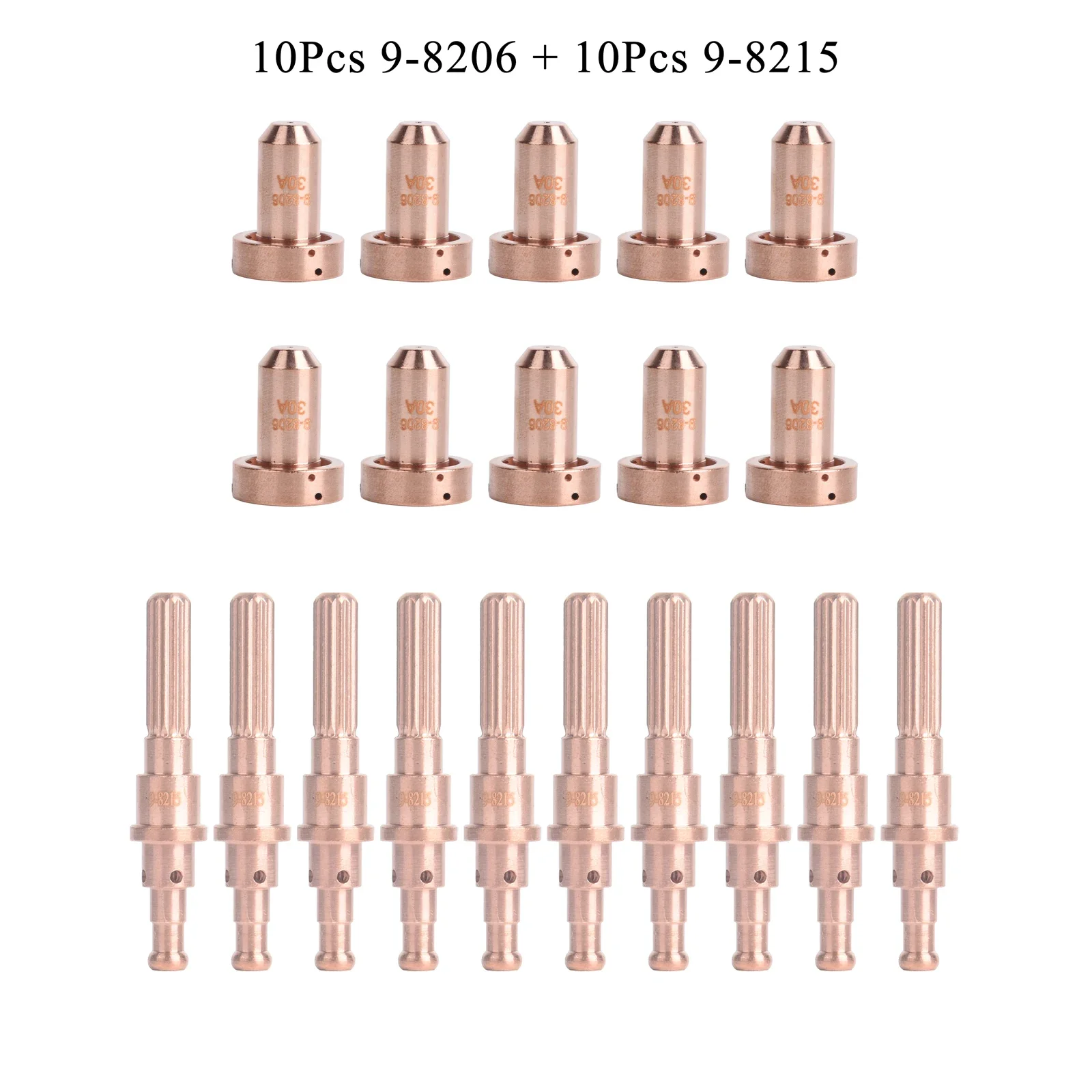 

20Pcs Plasma Electrode Tip 9-8206 30A Electrode 9-8215 Fit Thermal Dynamics SL60 SL100 Plasma Cutter Torch