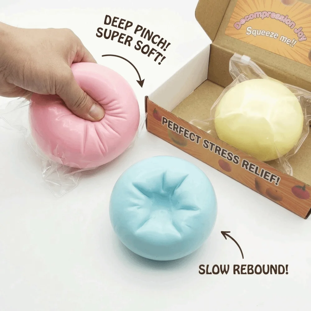 10cm Size Fluid Cheese Ball Anxiety Relief Slow Rebound Giant Slow Rebound Ball Anti-Stress Super Large Stress Ball