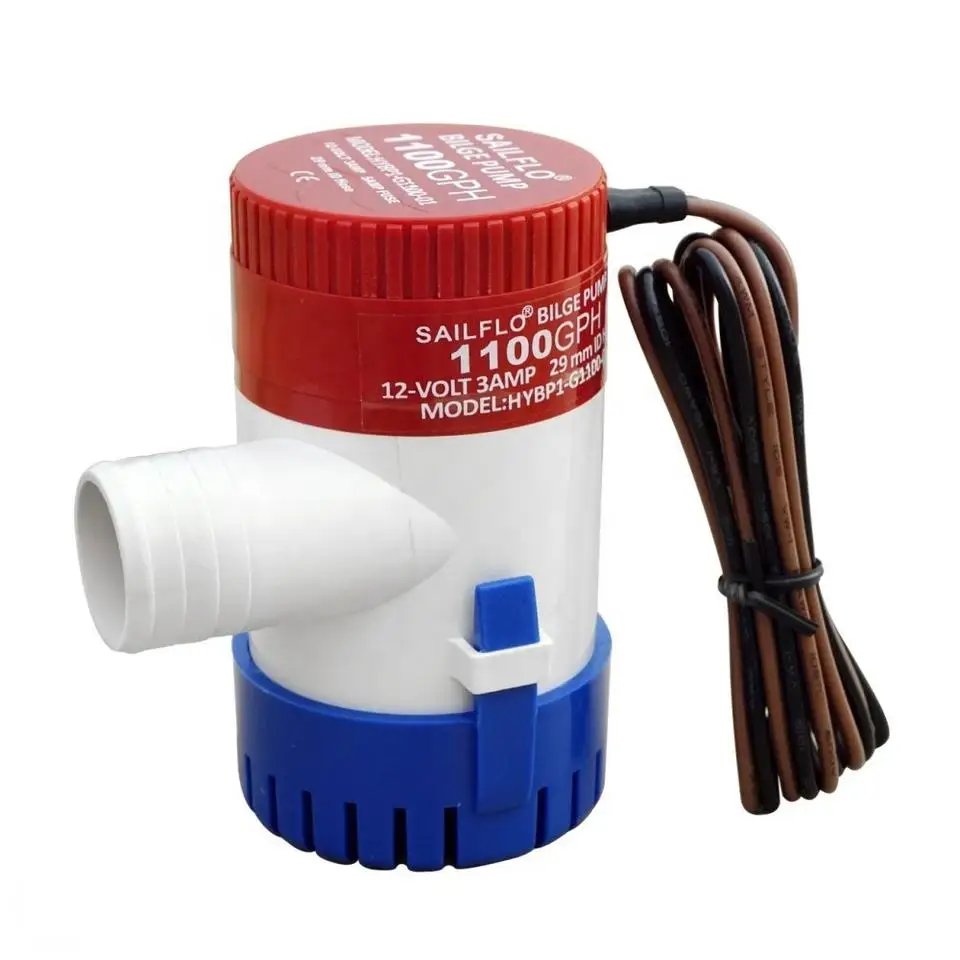 Submersible Boat Bilge Water Pump 12V 1100gph Non-Automatic Marine Electric Bilge Pump For Ponds/Pools/Spas Silent/12V-1100GPH