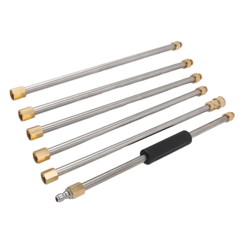 90 Inch Pressure Washer Extension Wand Power Washer Lance With 1/4 Inch Quick Connect For Roof Cleaning 6pcs