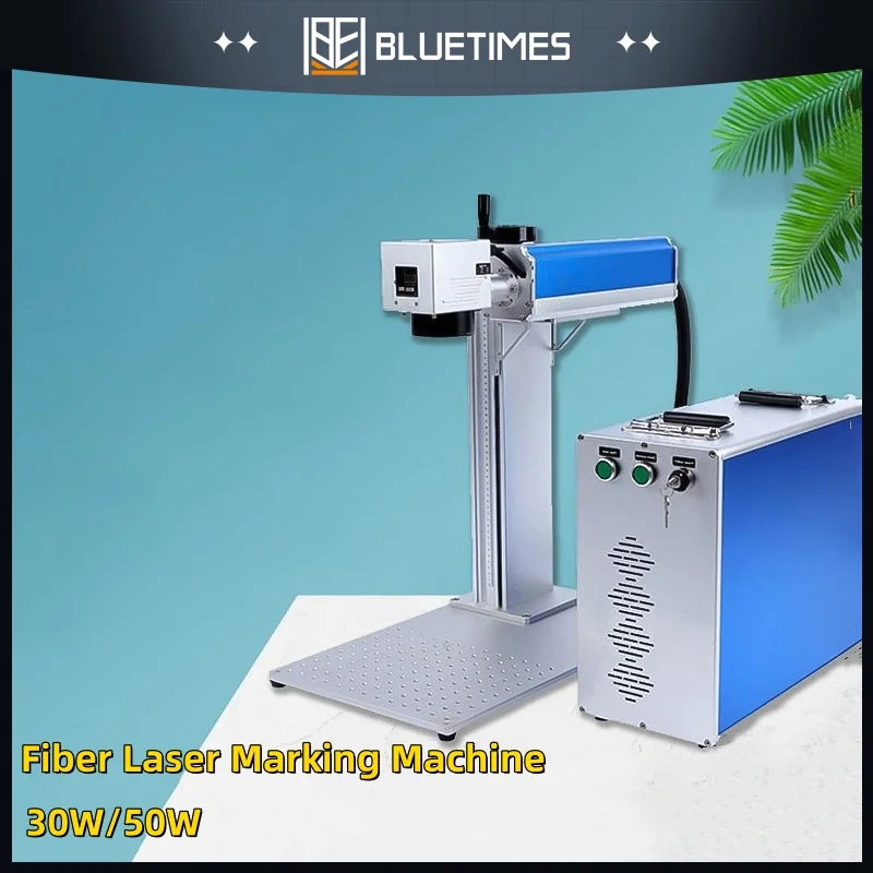 

Bluetimes 30W/50W JPT Laser Split Fiber Marking Machine New Condition Supports DXF PLT BMP Graphic Formats Fiber Laser Marking