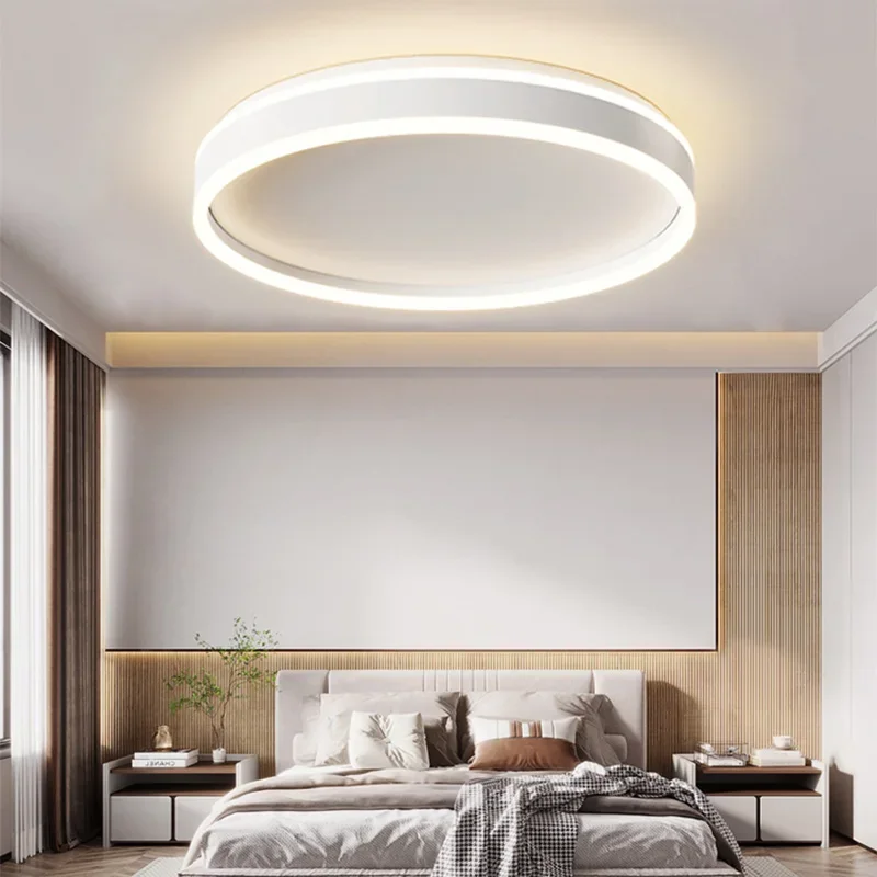 

Nordic Ring Led Up and Down Glow Ceiling Light Dimmable for Dining Living Room Bedroom Aisle Home Decor Indoor Lighting Fixture