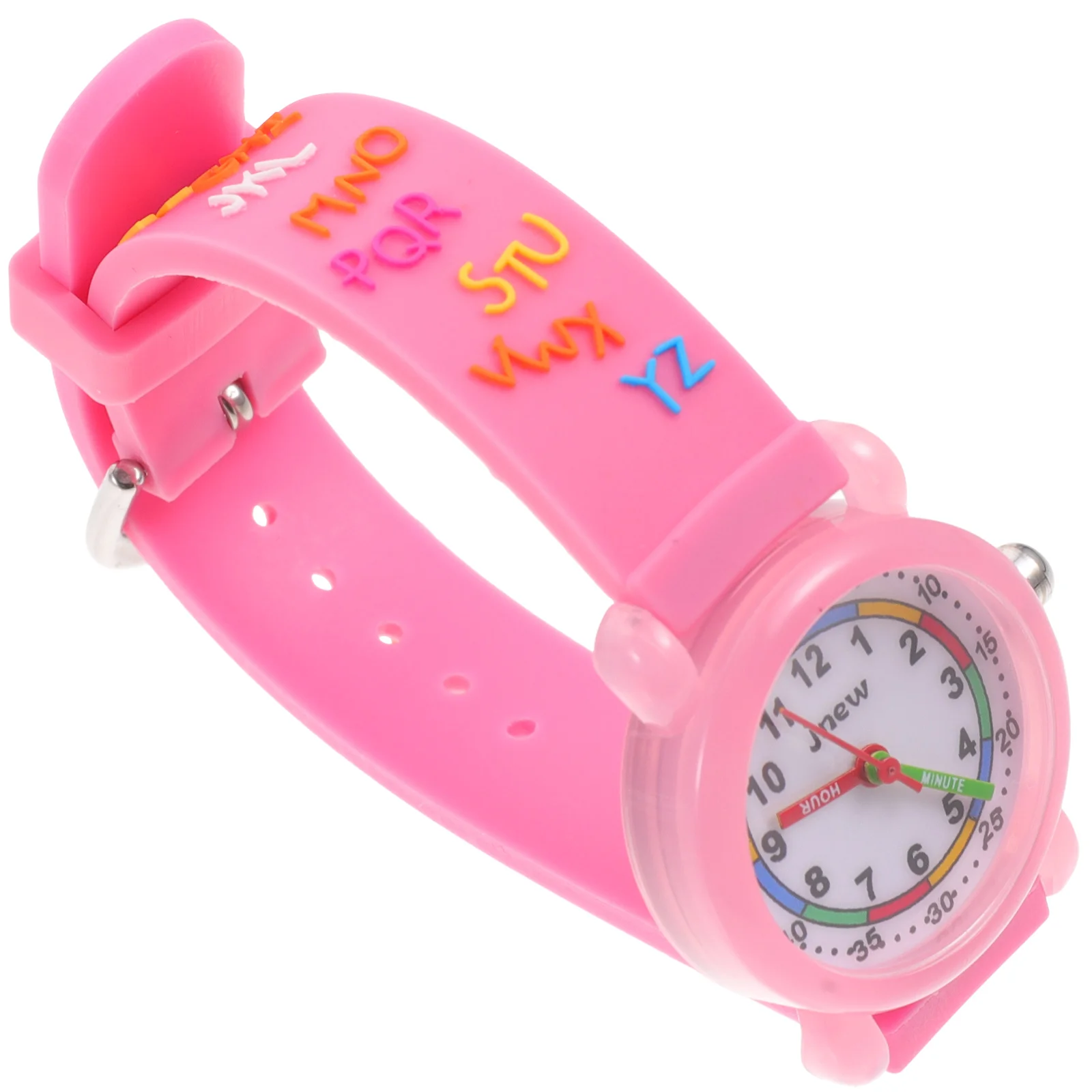 

Children's Cartoon Watches Kids Toddler Waterproof Pink Strap Watch 3D Durable Alloy Time Reading