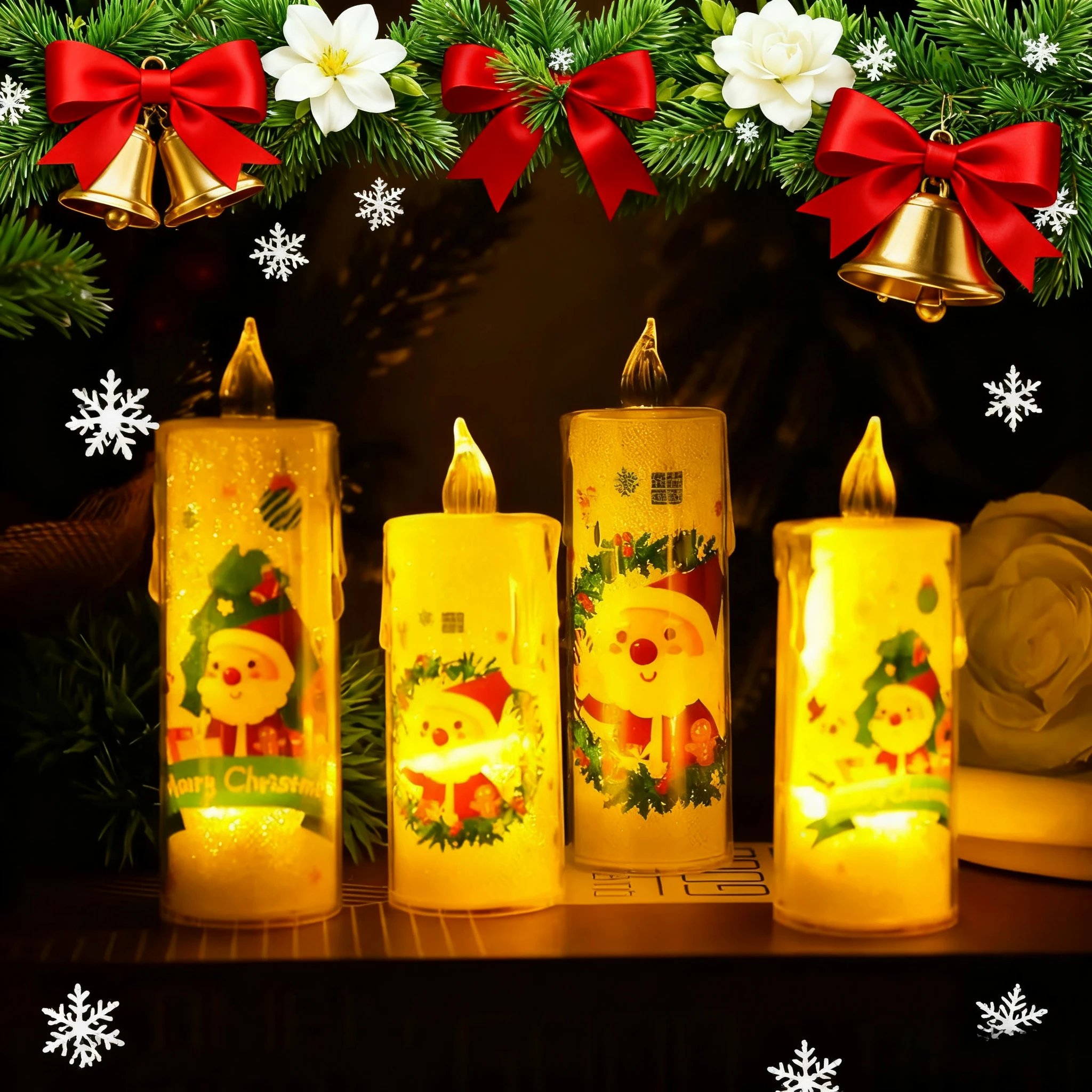 Bougie LED alimentée par batterie, fausse bougie à thé sans flamme, pour mariage, fête d'anniversaire, décoration de la maison, chandelier