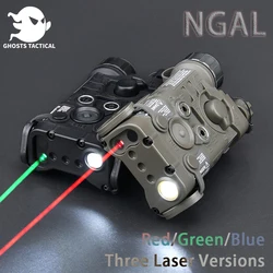 NGAL Optical Red Dot Sight Green Blue Pointer Laser Aiming White Strobe Flashlight LED Accessory Hunting Lamp Fit 20mm Guide Air