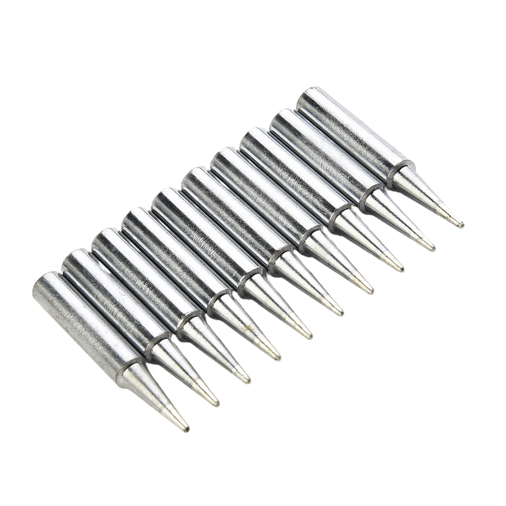 

Accessories Useful Solder Iron Tips 10pcs.900M-T-B Adapter Equipment Head Industrial Parts Pure copper Rework Silver