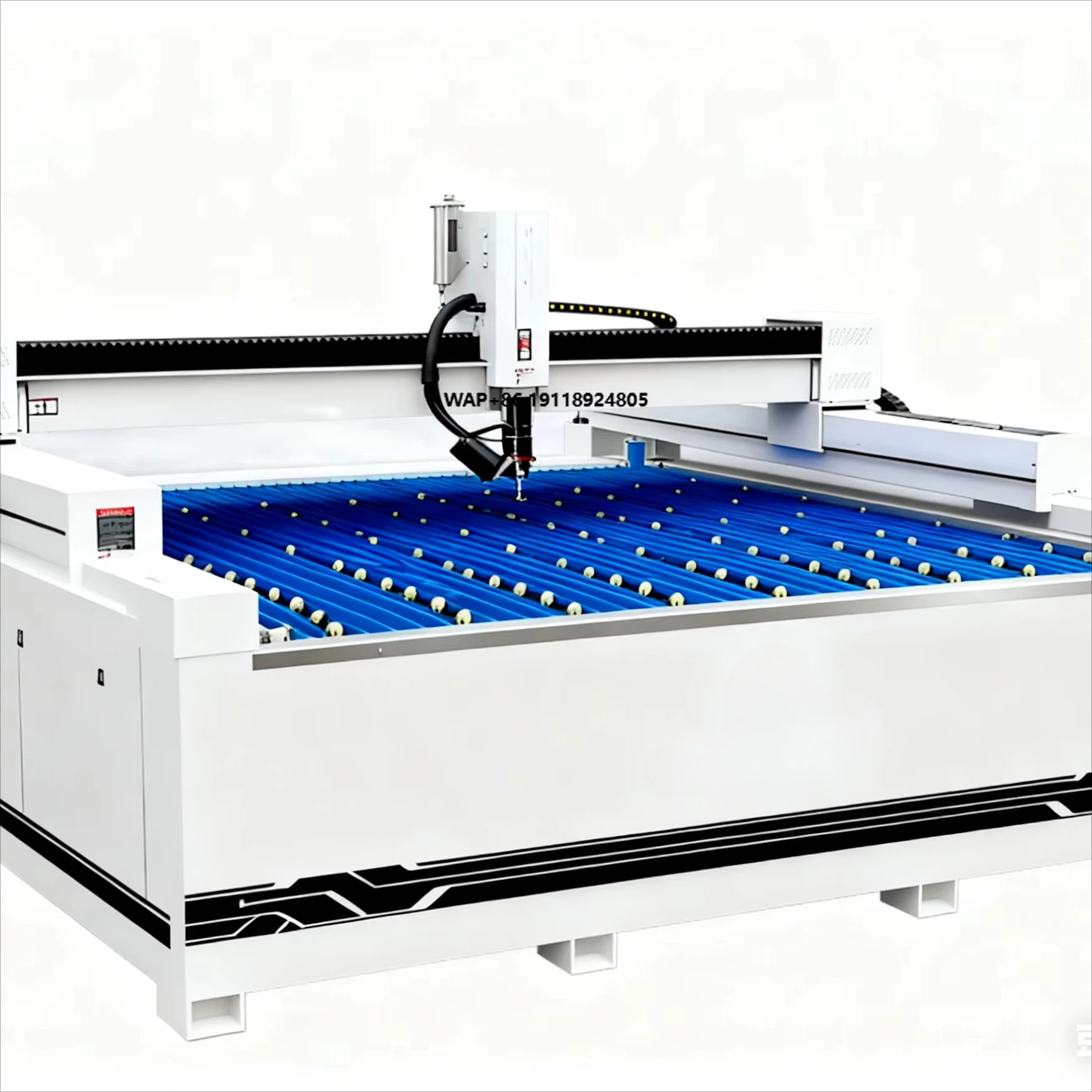 QIANRUI 5-Axis High-Accuracy Water Jet Stone Cutting Machine with Motor & Engine Automatic Cutting Granite Marble 380V