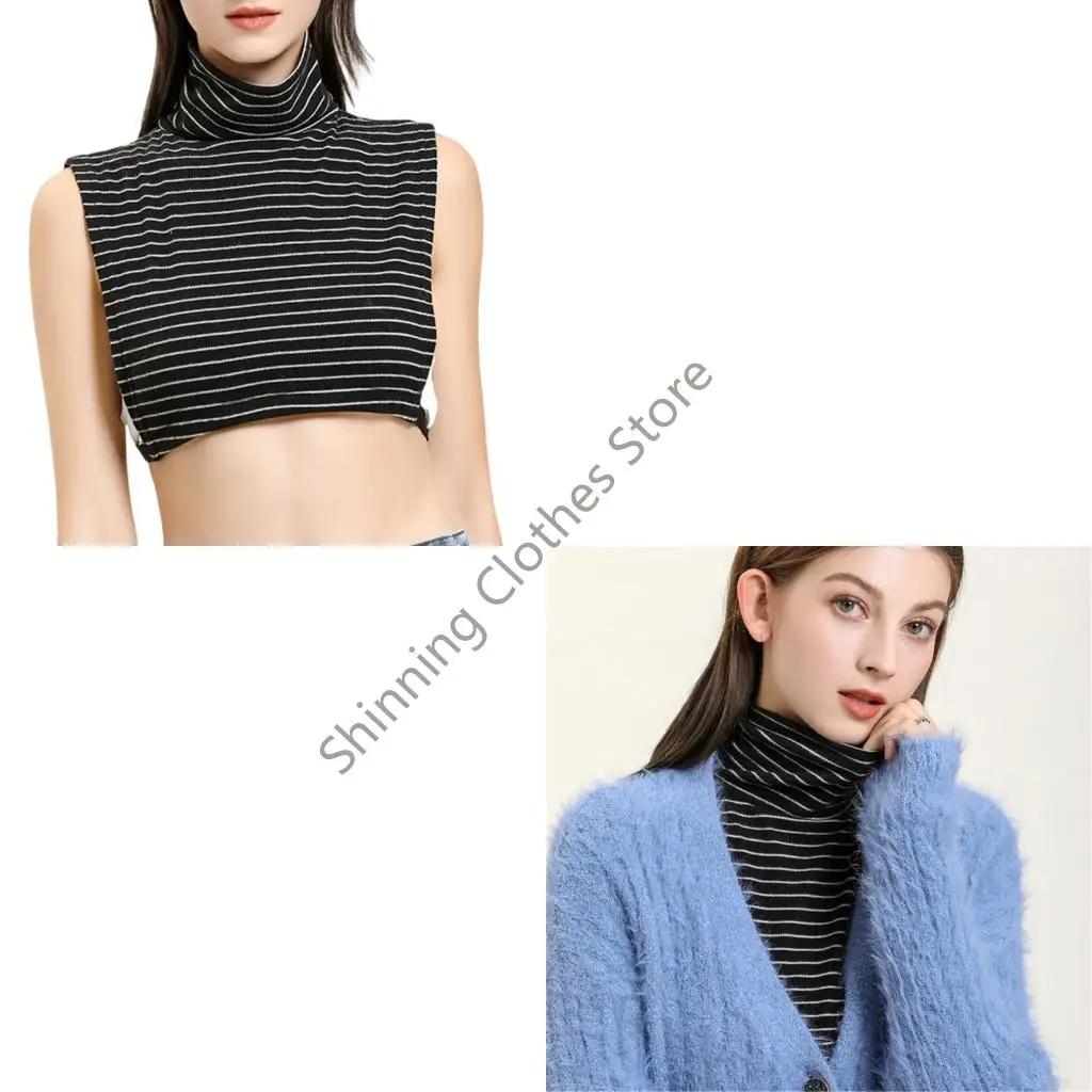 M68a تنفس مخطط فو فو المرتفع الرقبة قابلة للفصل الديكور متعدد الاستخدامات