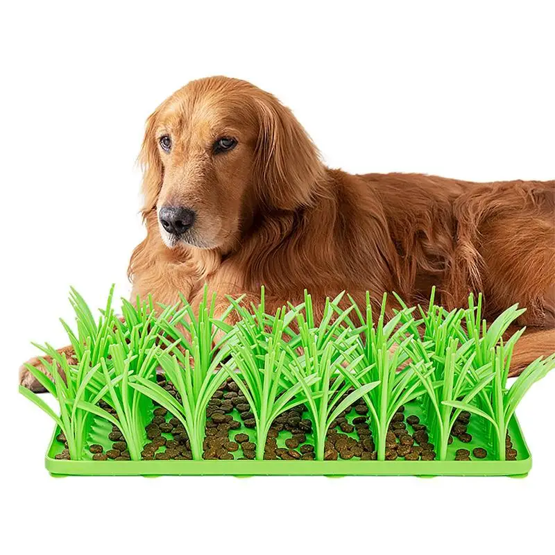 

Pet Snuffle Pad Sniff Mat For Dogs Silicone Grass Mats For Cats Snuffle Pad Non-Slip For Large Medium Small Breed Dogs