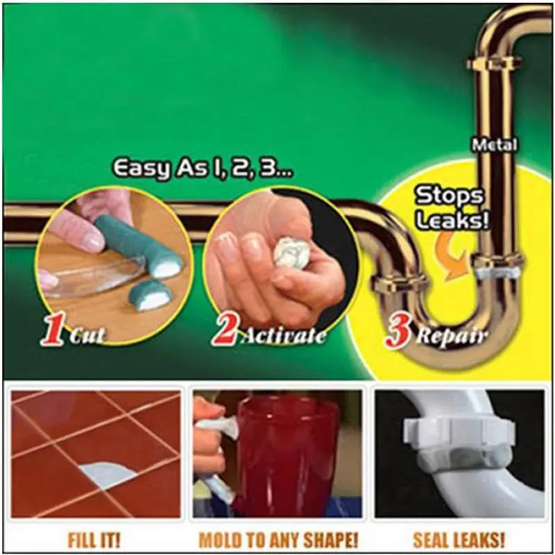 Epoxy Putty Stick Hard And Fast Repair Epoxy Glue Metal ABS Glass Ceramic Multi-application Cracks Repair Fills For Quick Fixes