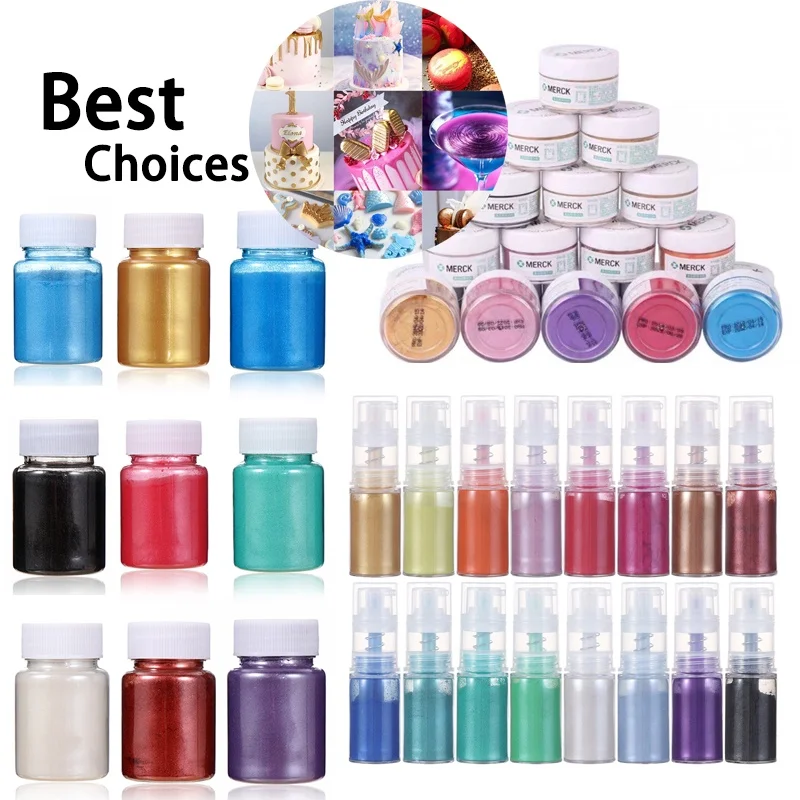 Glitter Cake Decoration Gold Powder Mousse Spray Bottle Baking Color Dust Fondant Macaron Chocolate Dye Baking Accessorie