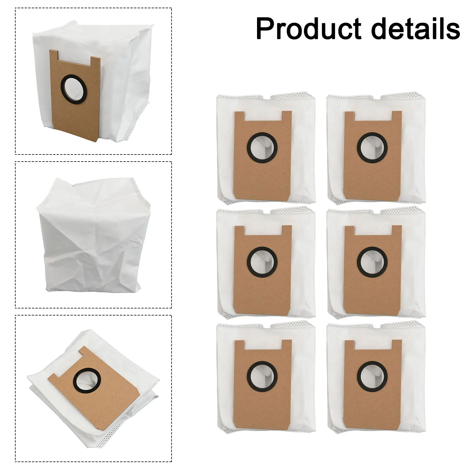 For Ultenic For T10 Lite Robot Vacuum Cleaner Replacement Non-woven Fabrics Dust Bags Home Appliance Accessories   ﻿