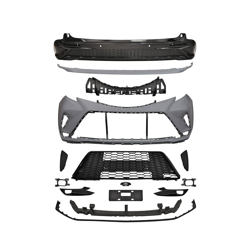 Car Body kit for Toyota Sienna 21-22 modified Front bumper grille Rear lip Daytime Running Light Surround Car Accessories