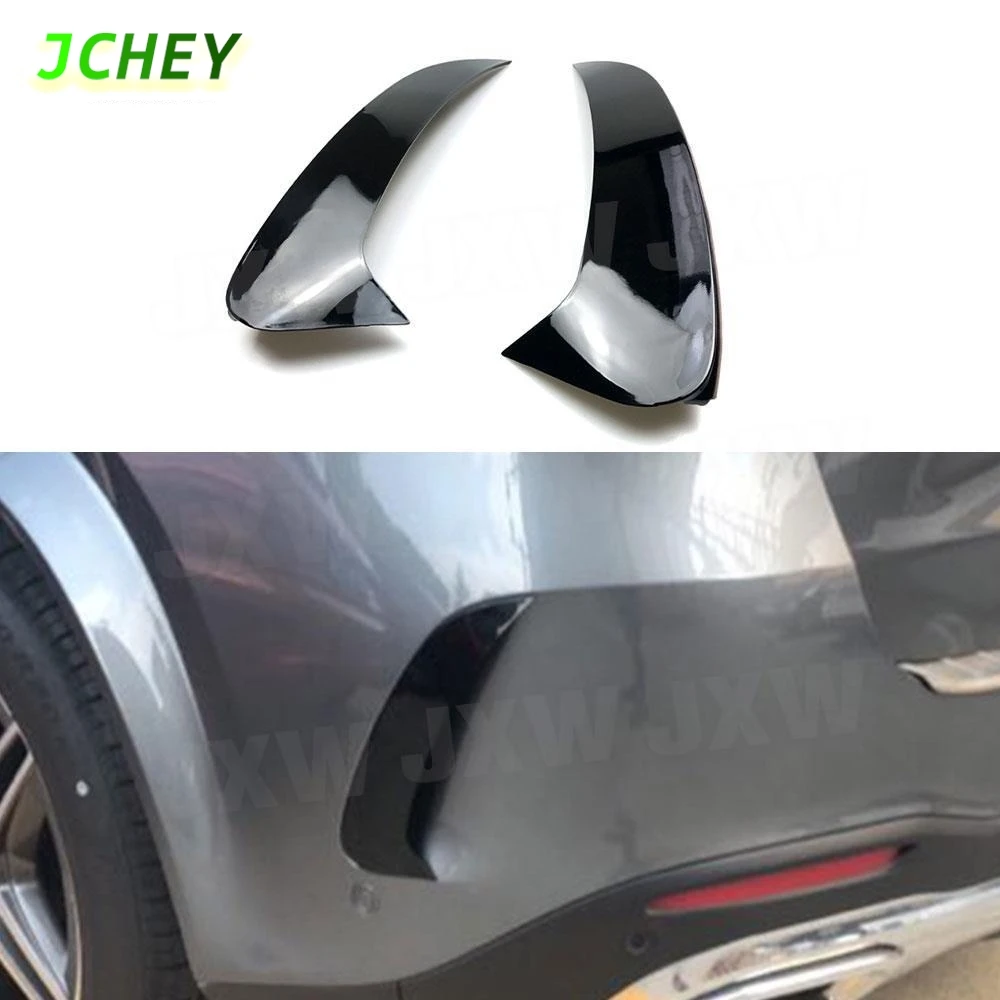 

JCHEY Carbon Look ABS глянцевый черный задний бампер разветвители для Benz GLE Class W167 GLE53 для AMG SUV 2020+