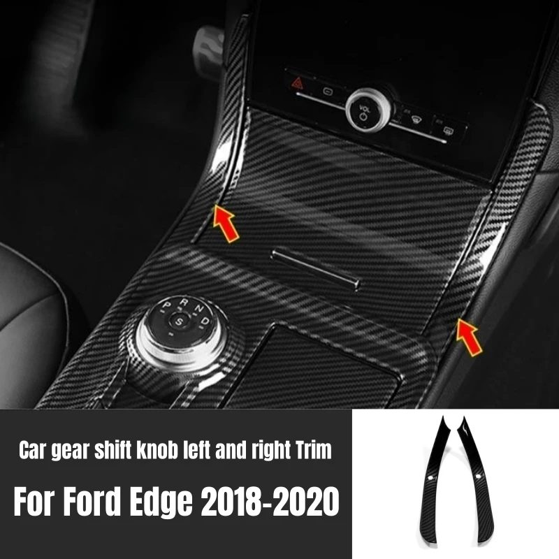 Voor Ford Edge 2018 2019 2020 Auto Styling Interieur Accessoires Abs Koolstofvezel Auto Binnendeur Kom Beschermer Frame Cover Trim