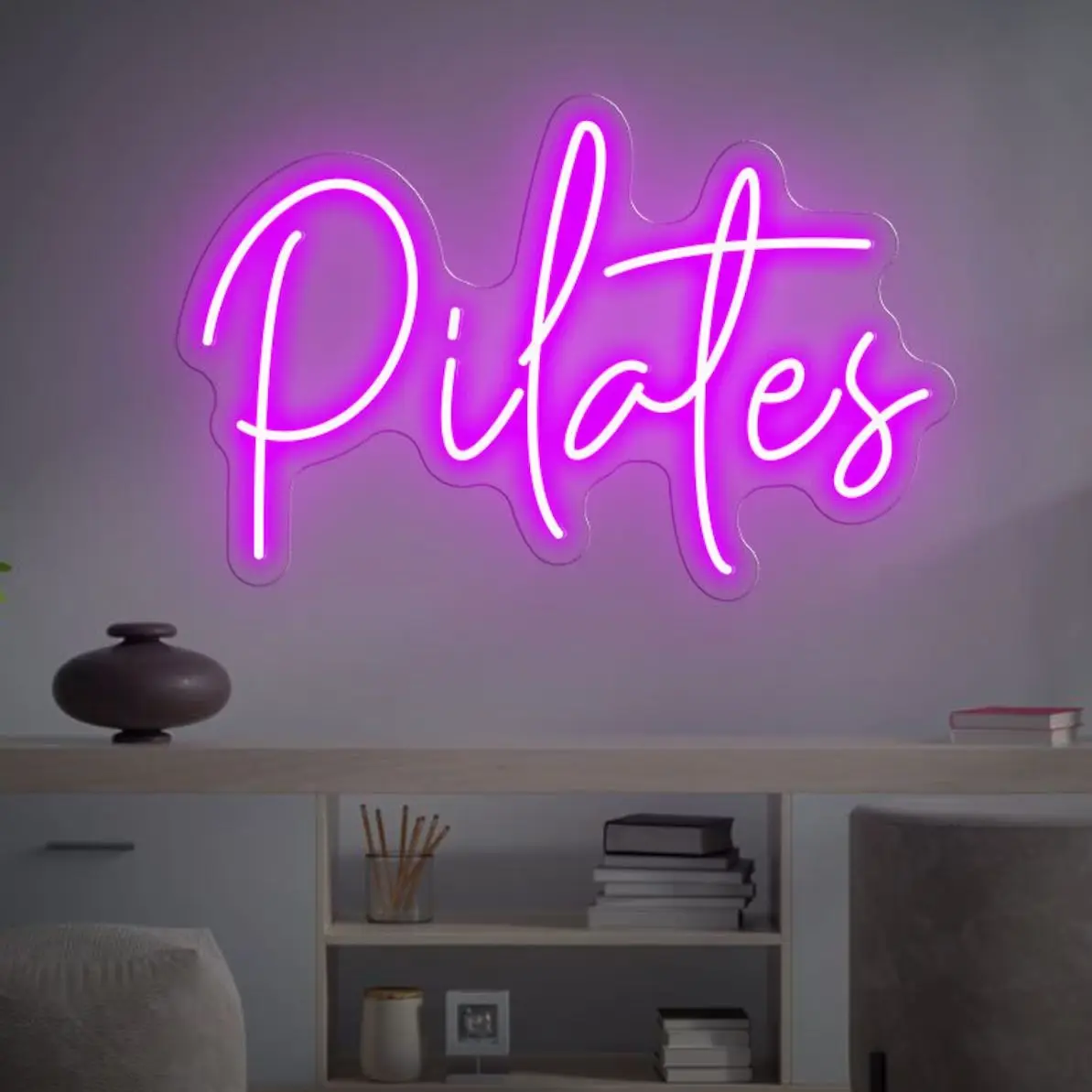 Pilates Neon Sign Custom Handmade Art Neon Light Company LOGO for Wall Decor Personalized LED neon light